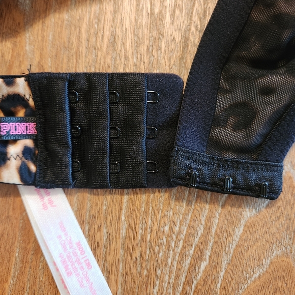 VICTORIA SECRET PINK - Cheetah Print-Wear Everywhere Super Push Up Bra Size 36DD - Picture 6 of 10